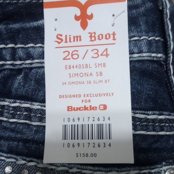 Rock Revival Women's 26 Simona Slim Embellished Boot Rhinestones NWT 158 USD - Picture 3 of 12